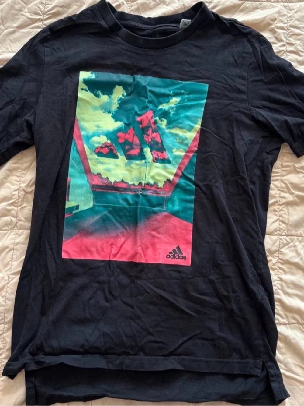 Adidas Men’s Black Graphic Tee